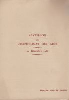 Réveillon du 24 décembre 1935 de L‘Orphelinat des Arts Sporting Club de France
