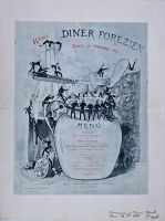 Dîner du 26 octobre 1885 6ème Dîner Forezien Restaurant Lemardelay Paris