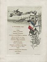 Dîner du 05 octobre 1896<br />Réception de l‘Empereur et de l‘Impératrice de Russie<br />Cherbourg